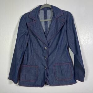 Vintage Denim Jacket. Appears to be Homemade. Similar to a size Medium.